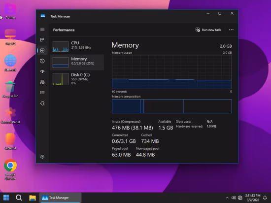 Windows 11 Pro Lite 25H2 Build 26200.7623 Plat11 Edition