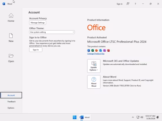 Windows 11 Enterprise LTSC Lite 25H2 Build 26200.8039 With Office 2024 Pro Plus Preactivated