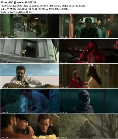 Dhurandhar 2025 1080p V2 WebRip EAC3 5.1 x265-Lootera