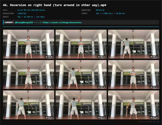 Spinning and swing long baton for control weapons