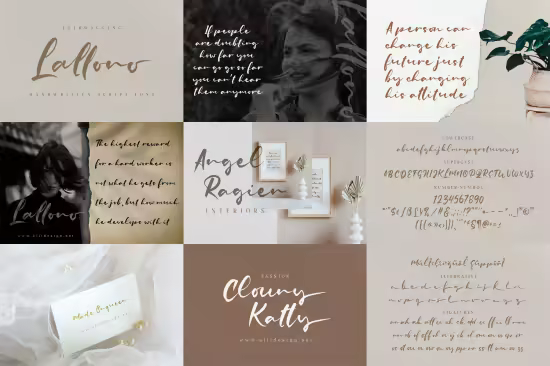 Lallono - Handwritten Script Font