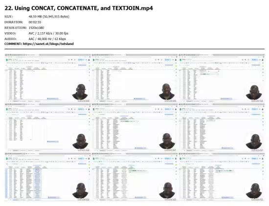 Google Sheets - Advanced