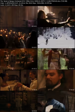 Django Unchained 2012 1080p HULU WEB-DL DDP 5.1 H264-PiRaTeS