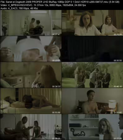 Dogtooth 2009 PROPER UHD BluRay 1080p DDP 5.1 DoVi HDR10 x265-SM737