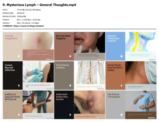 Lymphatic hands-on Techniques in Osteopathy