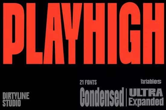 CreativeMarket - Dx Playhigh 21 Font
