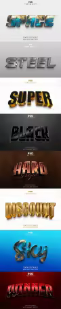 Psd text effect set vol 90
