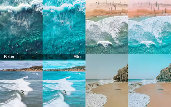 Ocean Breeze - Mobile &amp; Desktop Lightroom Presets