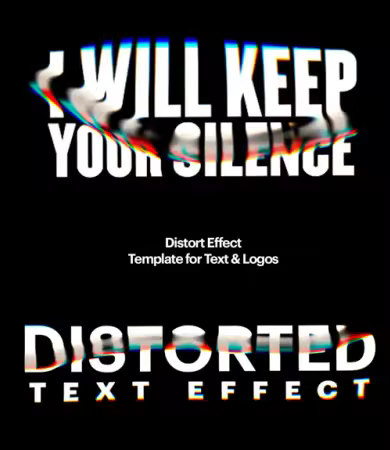 Distorted Warp Effect (Animated) - After Effects Project