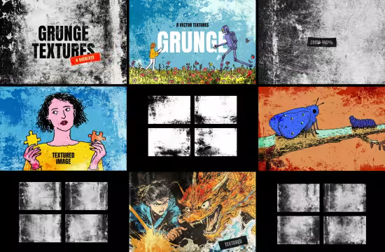 Grunge Texture Overlays for Photoshop