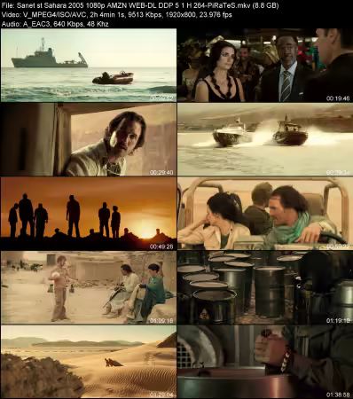 Sahara 2005 1080p AMZN WEB-DL DDP 5.1 H264-PiRaTeS