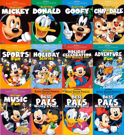 Walt Disneys Classic Cartoon Favorites Vol 01-12 REPACK 1080p UPSCALE TOPAZ DVDRip HEVC 10Bit EN DD2.0-R&amp;H