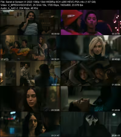 Scream VI 2023 1080p 10bit WEBRip 6CH x265 HEVC-PSA