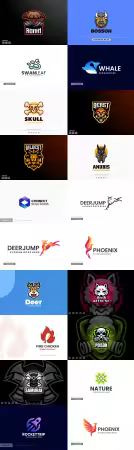 Vector Logo Graphic Templates Set