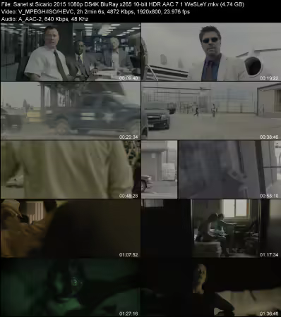 Sicario 2015 1080p DS4K BluRay x265 10-bit HDR AAC 7.1 WeSLeY