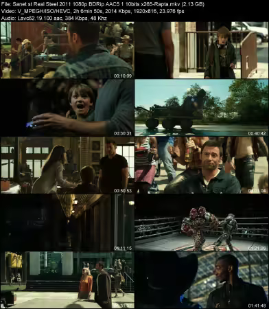 Real Steel 2011 1080p BDRip AAC 5.1 10bits x265-Rapta