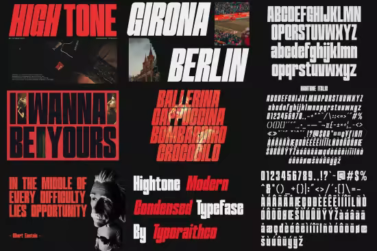 Hightone - Condensed Font Duo