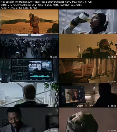 The Martian 2015 1080p 10bit BluRay 8CH x265 HEVC-PSA