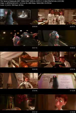 Ratatouille 2007 1080p DSNP WEB-DL DDPA 5.1 H264-PiRaTeS