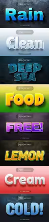 Psd text effect set vol 125