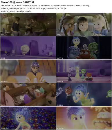 Inside Out 2 2024 2160p HDR10Plus DV WEBRip 6CH x265 HEVC-PSA