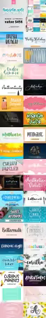 Handmade Font Bundle - 49 Premium Fonts