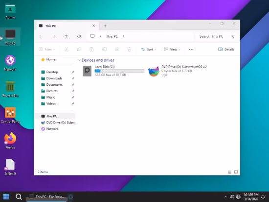 Windows 11 Pro Ultralight Lite 25H2 Build 26200.7623 SubstratumOS v.2