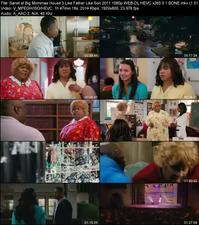 Big Mommas House 3 Like Father Like Son 2011 1080p WEB-DL HEVC x265 5.1 BONE