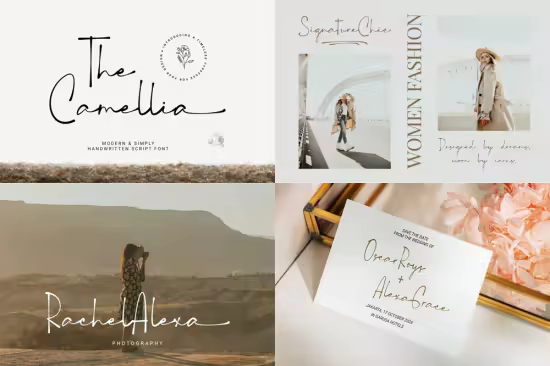 The Camellia - Modern Handwritten Script Font