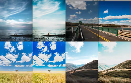 Blue Sky Dream - Mobile &amp; Desktop Lightroom Presets