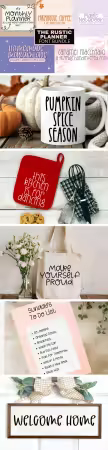 The Rustic Planner Font Bundle - 5 Premium Fonts