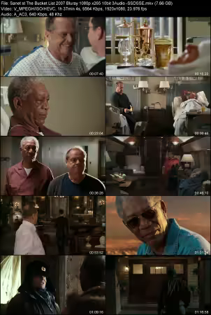 The Bucket List 2007 Bluray 1080p x265 10bit 3Audio -SSDSSE