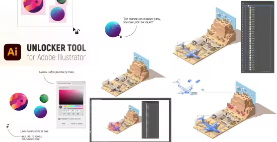 Unlocker Tool - Adobe Illustrator Plugin