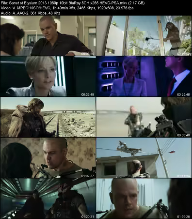 Elysium 2013 1080p 10bit BluRay 8CH x265 HEVC-PSA