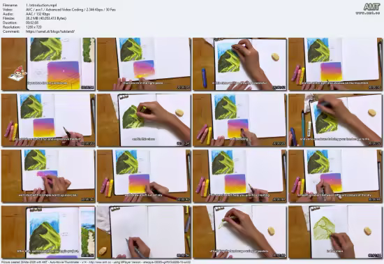 Oil Pastel Landscapes for Beginners: Dreamy Skies &amp; Mountain