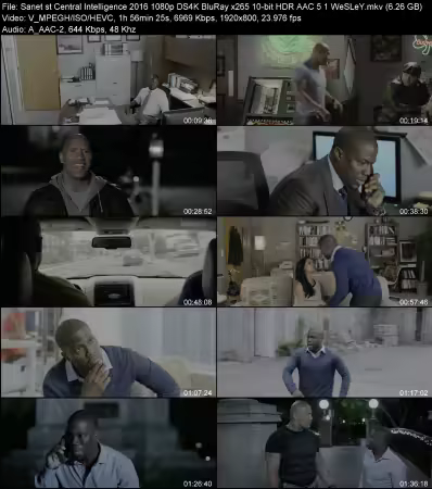 Central Intelligence 2016 1080p DS4K BluRay x265 10-bit HDR AAC 5.1 WeSLeY