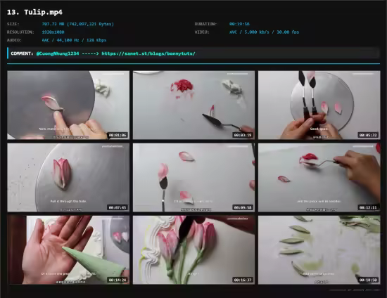 Red Bean Paste Scraper Flower Cake System Course