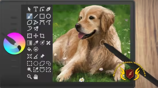 Paint a Cute Dog in Krita: Fun Beginner Digital Art Process