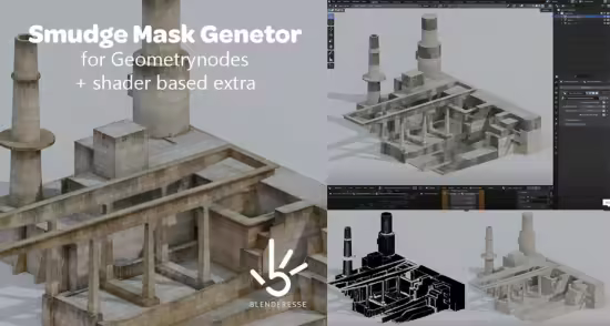 Smudge Mask Generator for Geometrynodes / Blender 4.0
