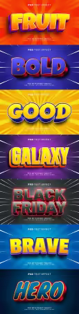 Psd text effect set vol 148