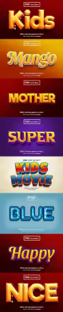Psd text effect set vol 113