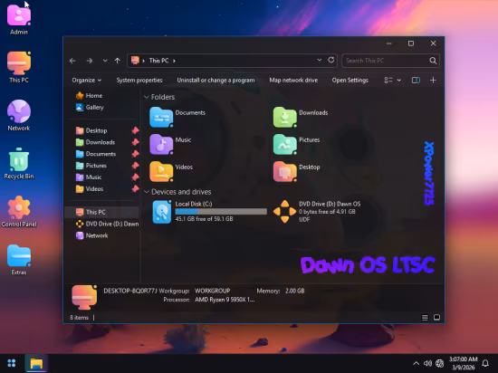 Windows 11 Enterprise LTSC Lite 24H2 Build 26100.7840 Dawn OS Edition