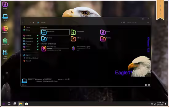 Windows 11 Pro Lite 25H2 Build 26200.8037 Eagle11 Edition