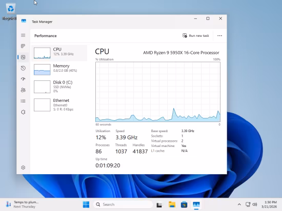 tiny11 Core 25H2 Build 26200.8037 Multilingual Preactivated