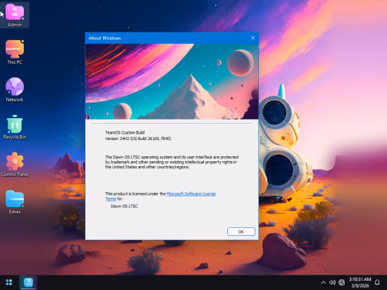 Windows 11 Enterprise LTSC Lite 24H2 Build 26100.7840 Dawn OS Edition