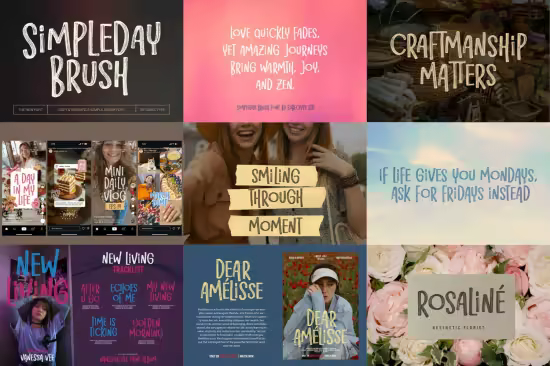 Simpleday Brush Font