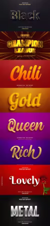 Psd text effect set vol 95