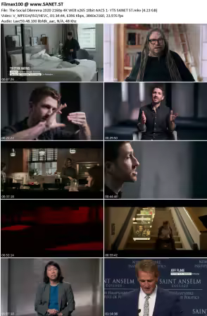 The Social Dilemma 2020 2160p 4K WEB x265 10bit AAC5.1-YTS