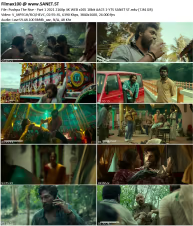 Pushpa The Rise - Part 1 2021 2160p 4K WEB x265 10bit AAC5.1-YTS