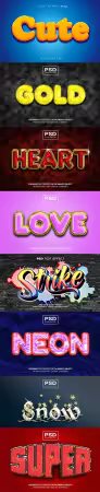 Psd text effect set vol 114